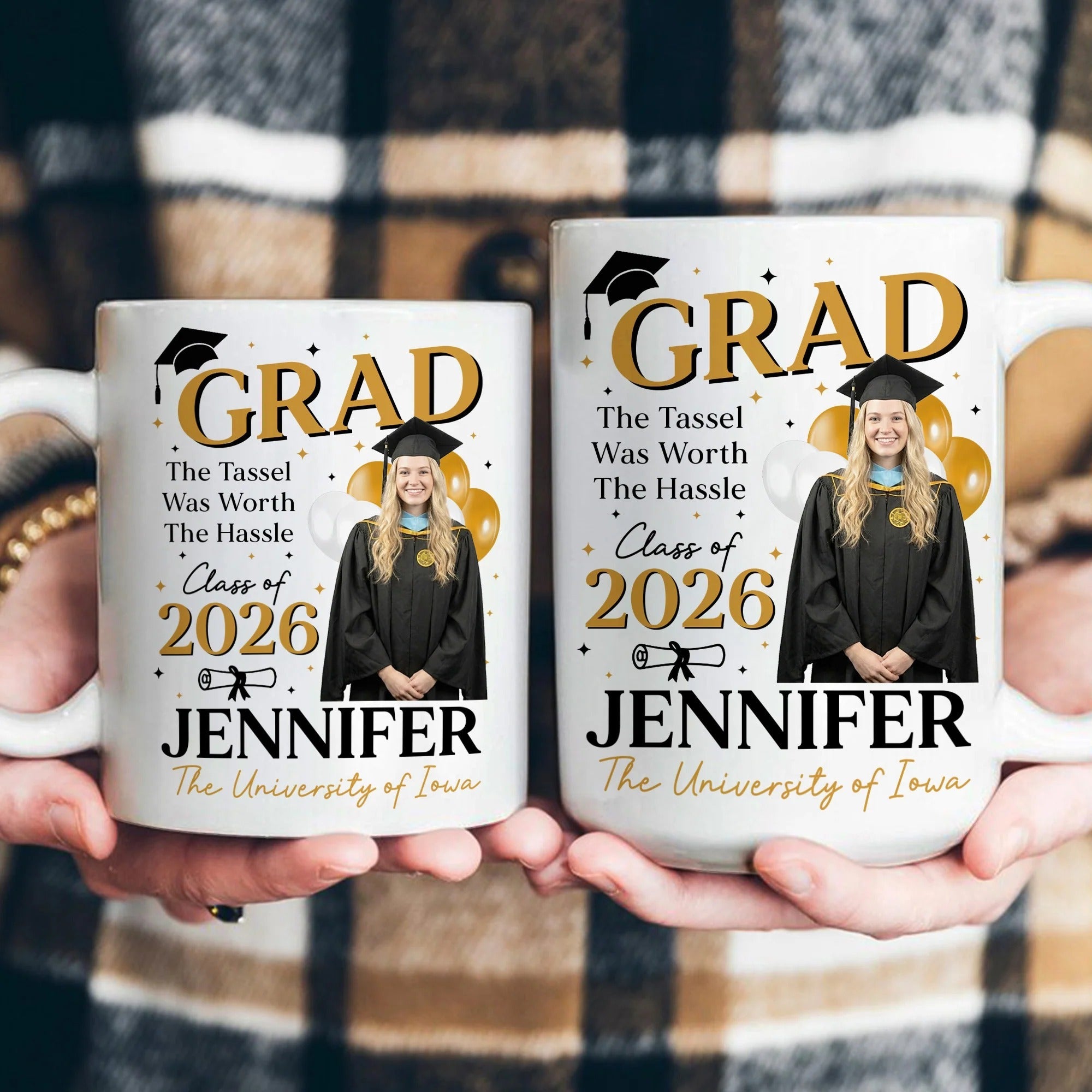 Personalized Graduation Coffee Mug Custom Class of 2026 Gift GradoCreations