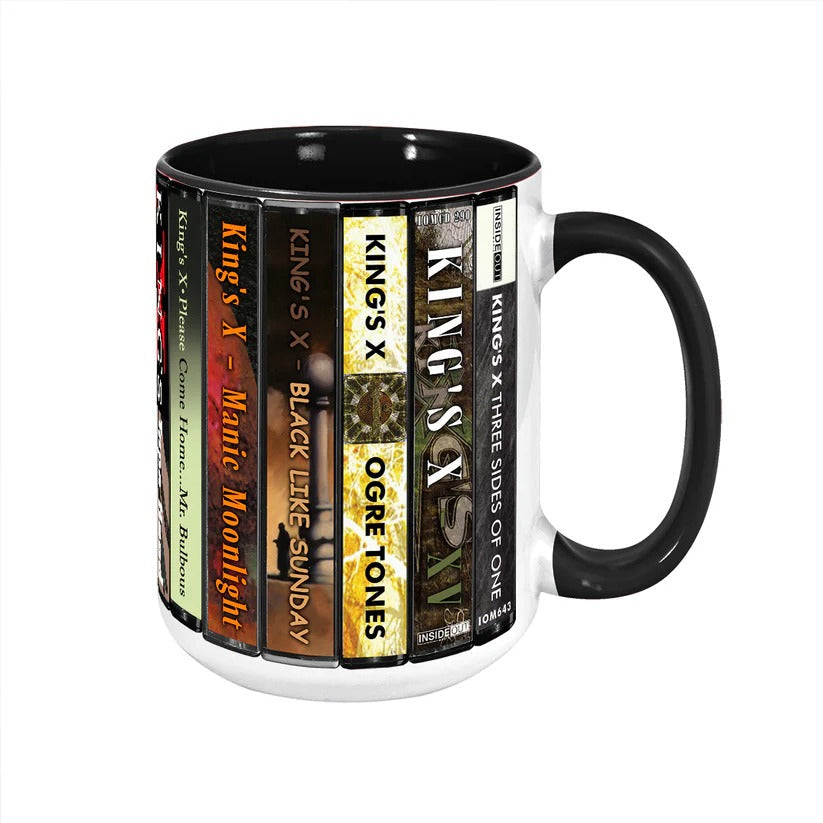 Retro King’s X Cassette Accent Mug Ceramic Drinkware Gift GradoCreations