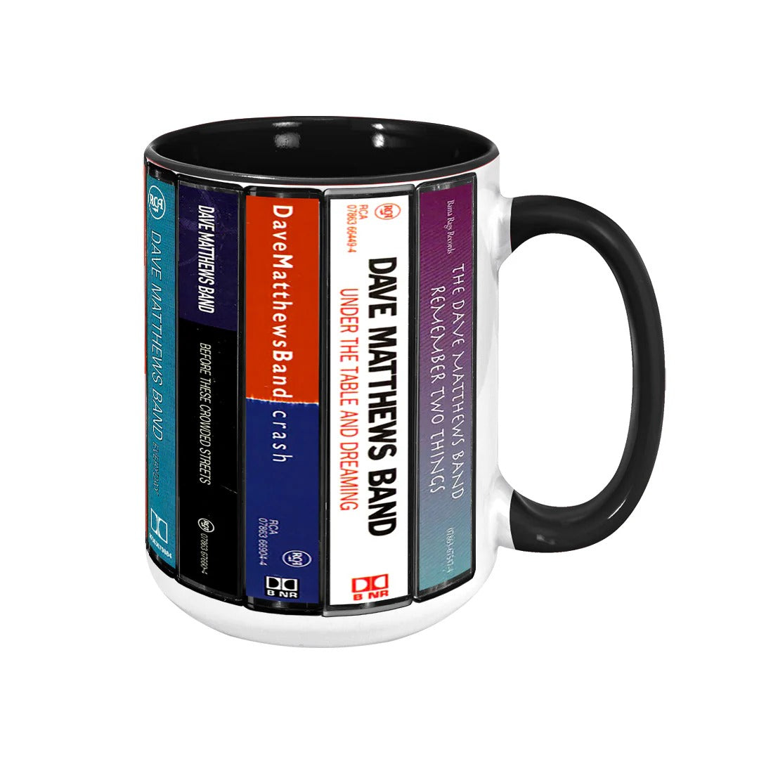 Retro Ceramic Accent Mug Dave Matthews Band Cassette Collection GradoCreations