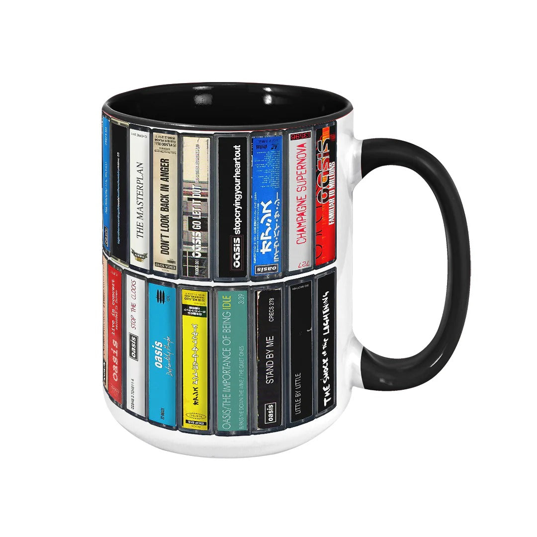 Oasis Albums Retro Ceramic Accent Mug for Music Lovers GradoCreations