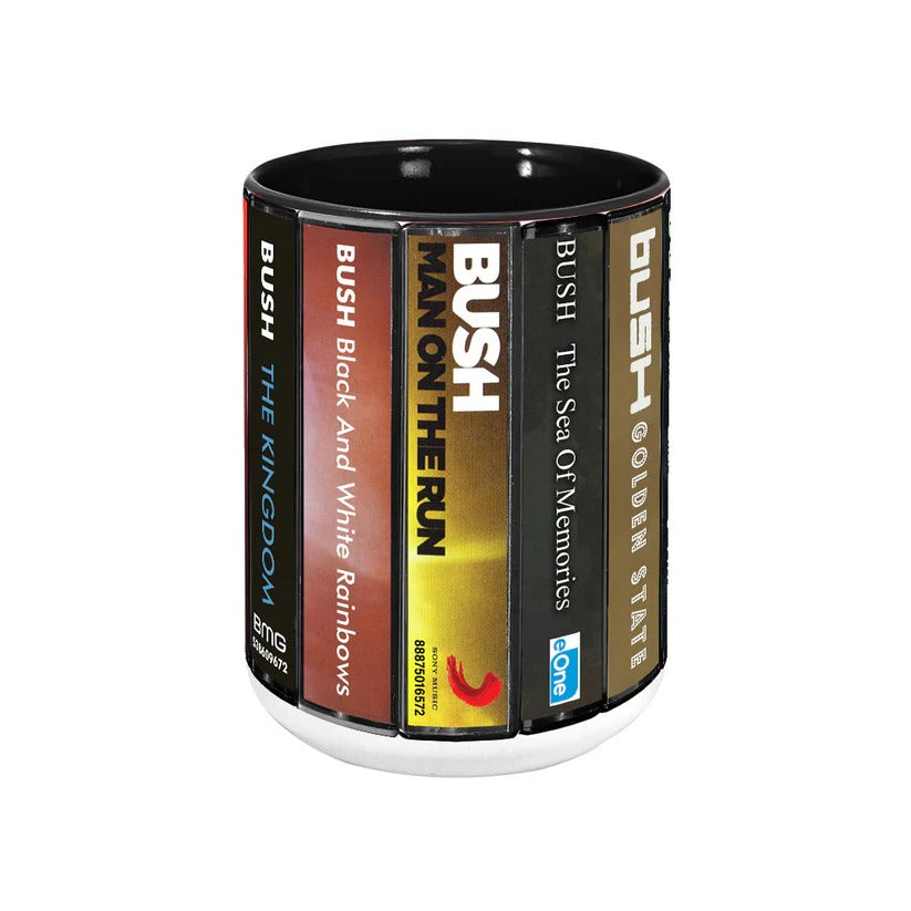 Retro Cassette Accent Mug High-Quality Ceramic Music Gift GradoCreations