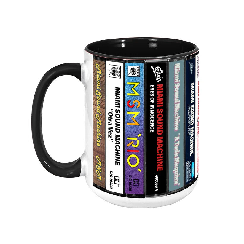 Retro Miami Sound Machine Cassette Accent Mug Gift for Music Lovers GradoCreations