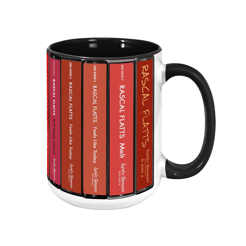 Rascal Flatts Cassette Accent Mug Retro Gift for Music Lovers GradoCreations