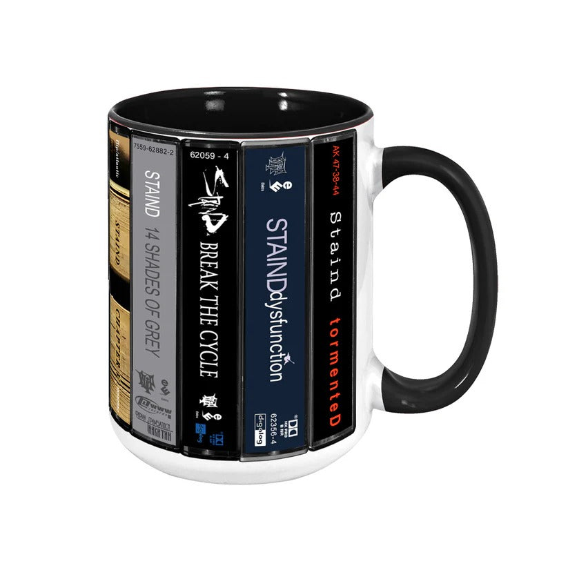 Retro Cassette Accent Mug Stylish Gift for Music Lovers GradoCreations