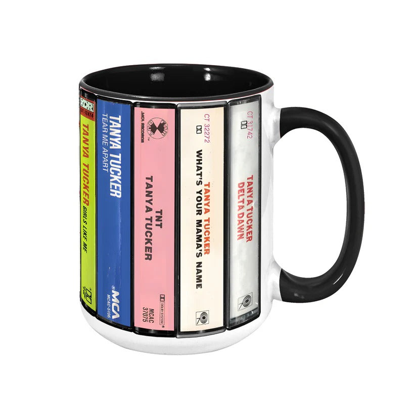 Tanya Tucker Retro Cassette Accent Mug for Music Lovers GradoCreations