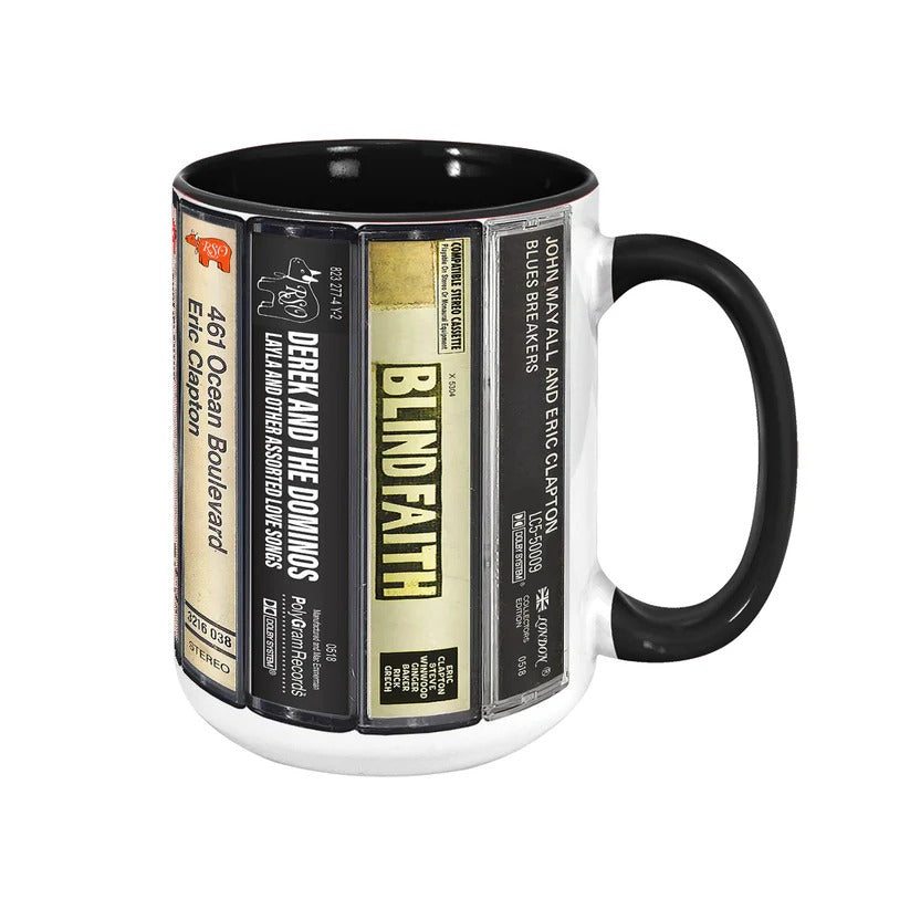 Eric Clapton Cassette Mug Retro Drinkware Gift for Music Lovers GradoCreations