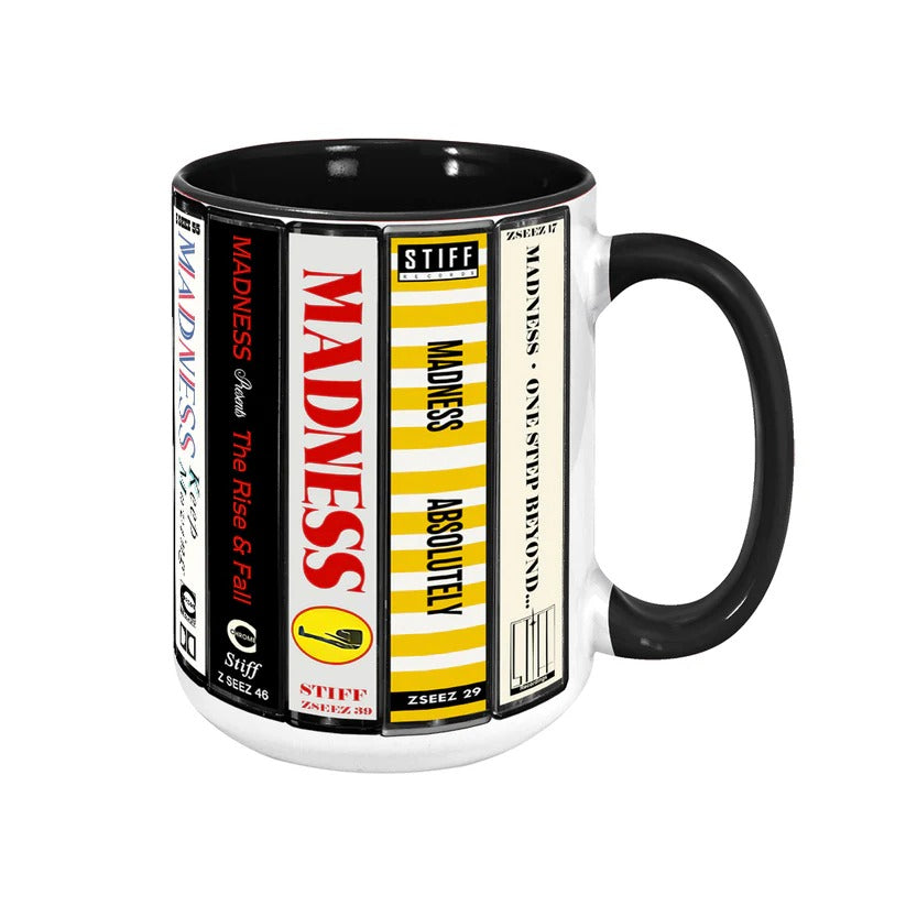 Retro Music Cassette Accent Mug Ceramic Gift for Music Lovers GradoCreations