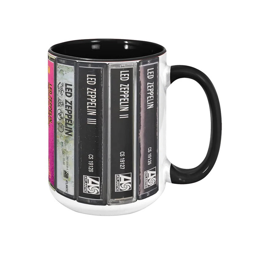 Led Zeppelin Retro Accent Mug Ceramic Drinkware Gift for Music Lovers GradoCreations
