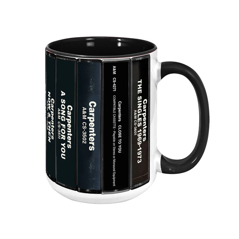 Retro Carpenters Cassette Accent Mug | Ceramic Drinkware GradoCreations