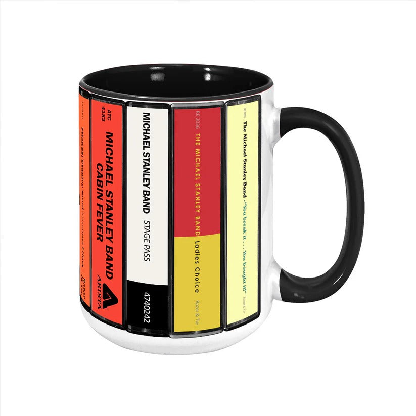 Michael Stanley Band Cassette Accent Mug Retro Drinkware Gift GradoCreations