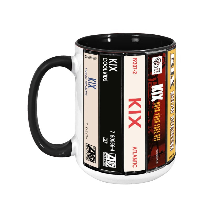 Kix Albums Retro Ceramic Accent Mug Classic Music Gift GradoCreations