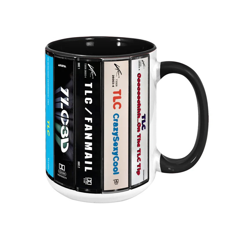 TLC Cassette Mug Ceramic Drinkware Gift for Music Lovers GradoCreations