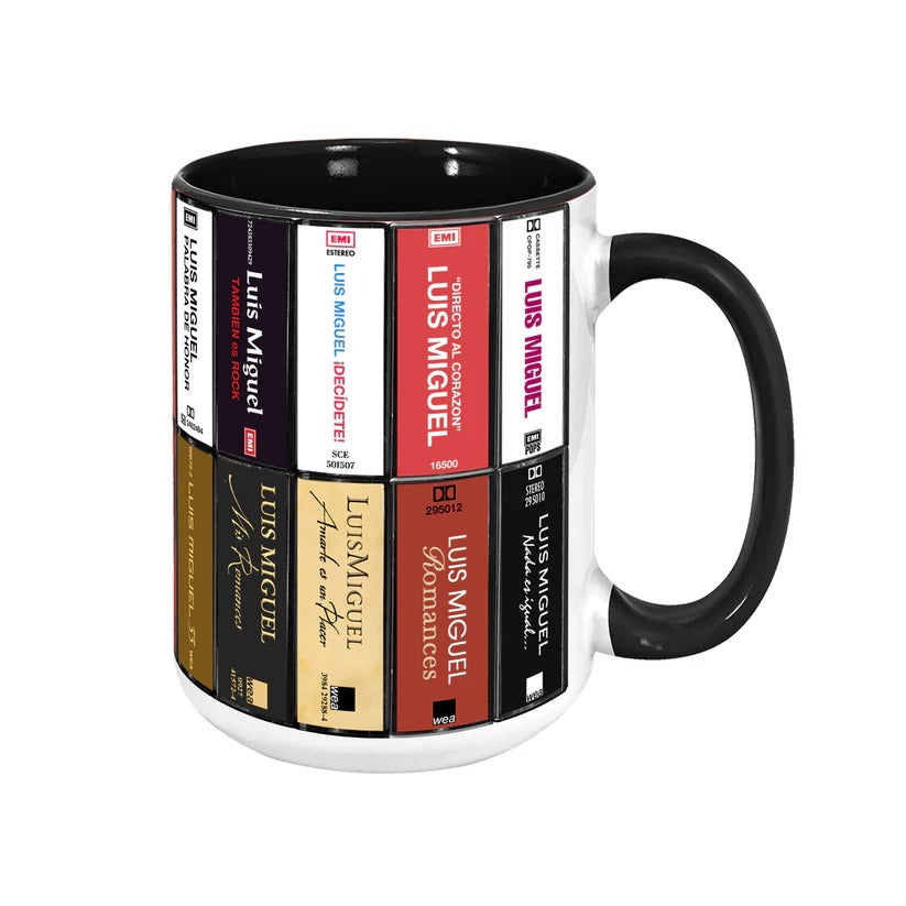 Retro Accent Mug with Luis Miguel Cassette Design for Music Lovers GradoCreations