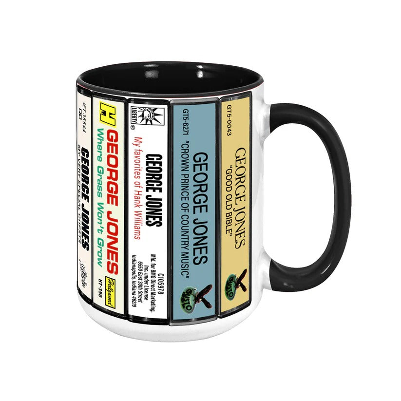 George Jones Cassette Accent Mug Retro Gift for Music Lovers GradoCreations