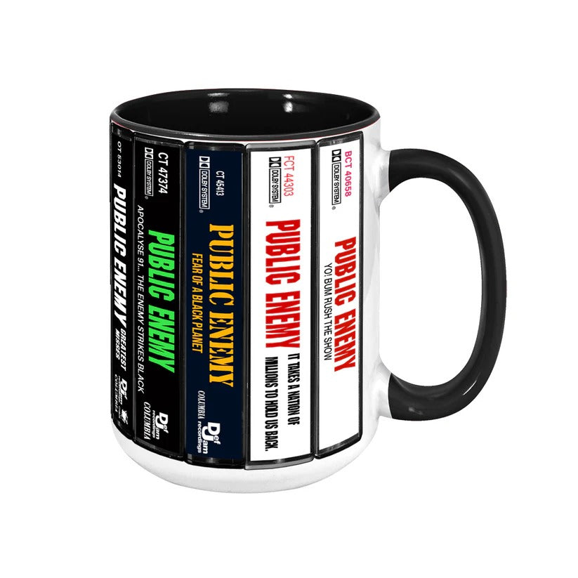 Retro Public Enemy Cassette Accent Mug Ceramic Drinkware GradoCreations