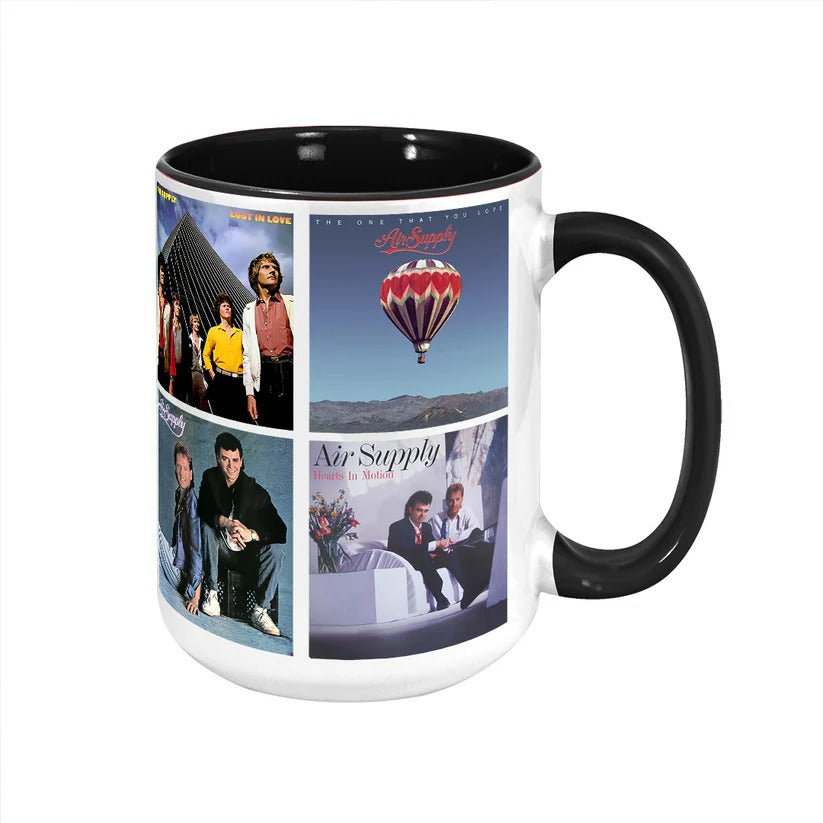Retro Air Supply Album Cover Accent Mug Ceramic Gift GradoCreations