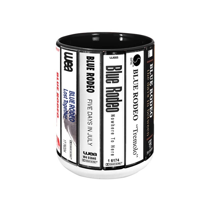 Blue Rodeo Cassette Accent Mug Ceramic Drinkware Gift for Music Lovers GradoCreations