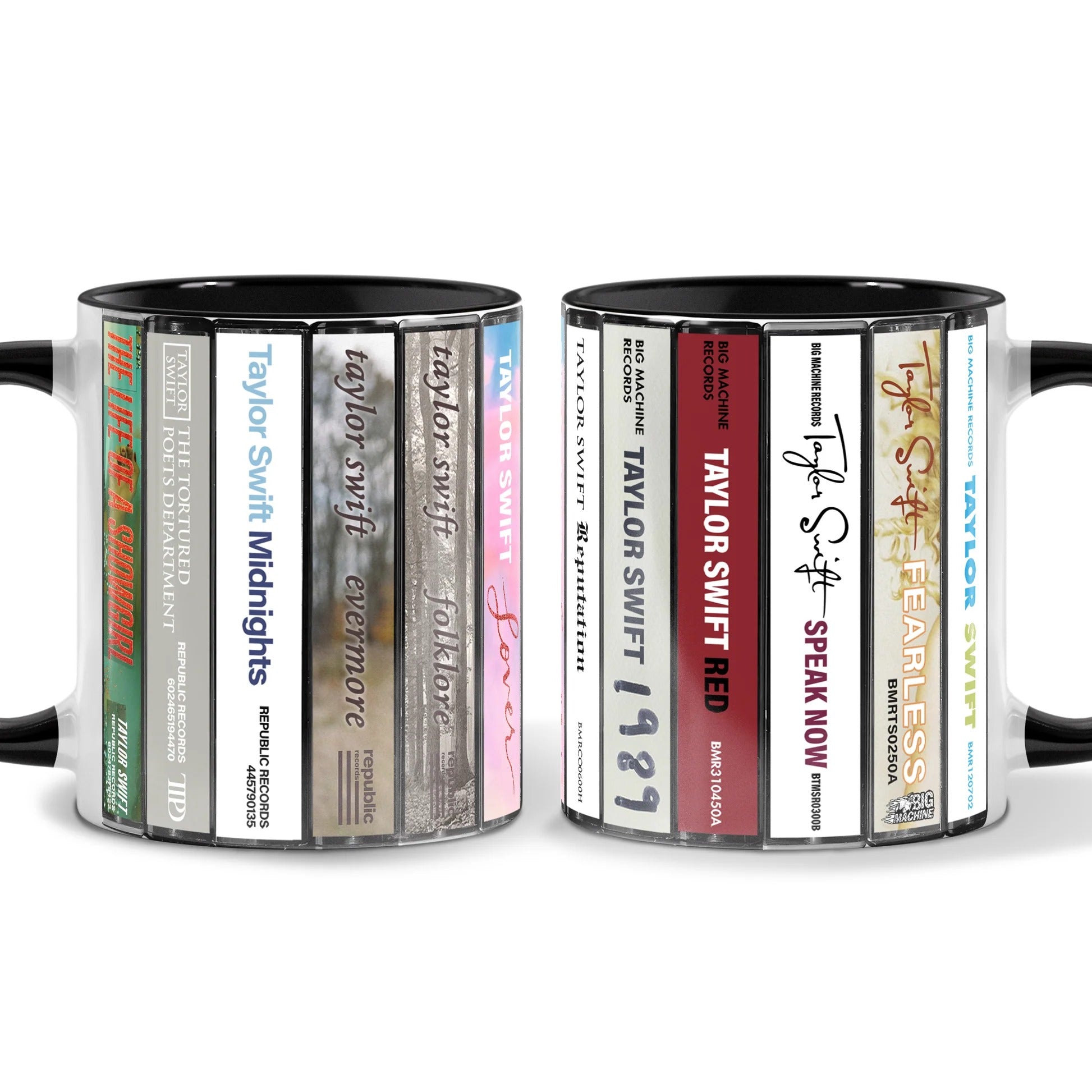 Retro Taylor Swift Albums Cassette Accent Mug Gift for Music Lovers GradoCreations