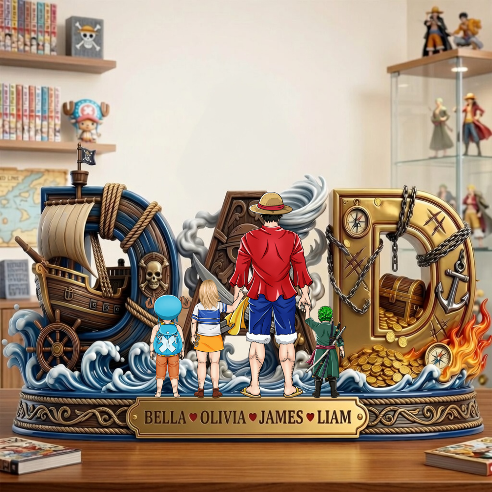 Personalized Acrylic Plaque Gift for Dad - Our Crew Theme