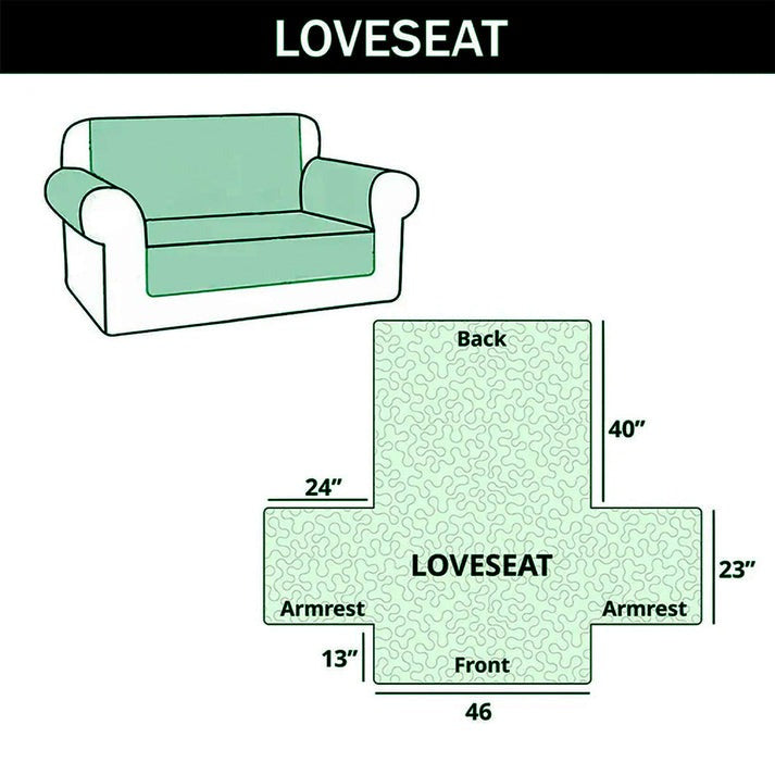 Personalized Quilted Sofa Cover with Family Design for Home Decor Quited Sofa Cover GradoCreations