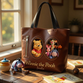 Personalized Winnie the Pooh Tote Bag 100th Anniversary Gift for Movie Fans