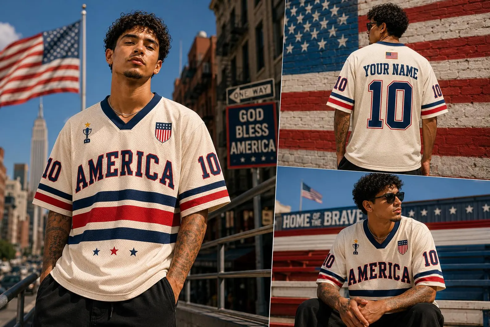 Personalized USA Soccer Jersey Custom Name Gift for Fans