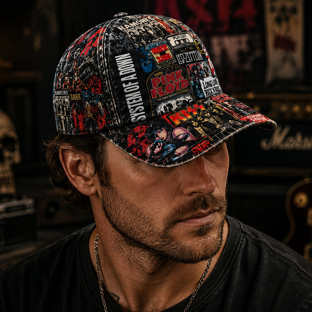 Personalized Classic Rock Cap Custom Style Gift for Music Lovers GradoCreations