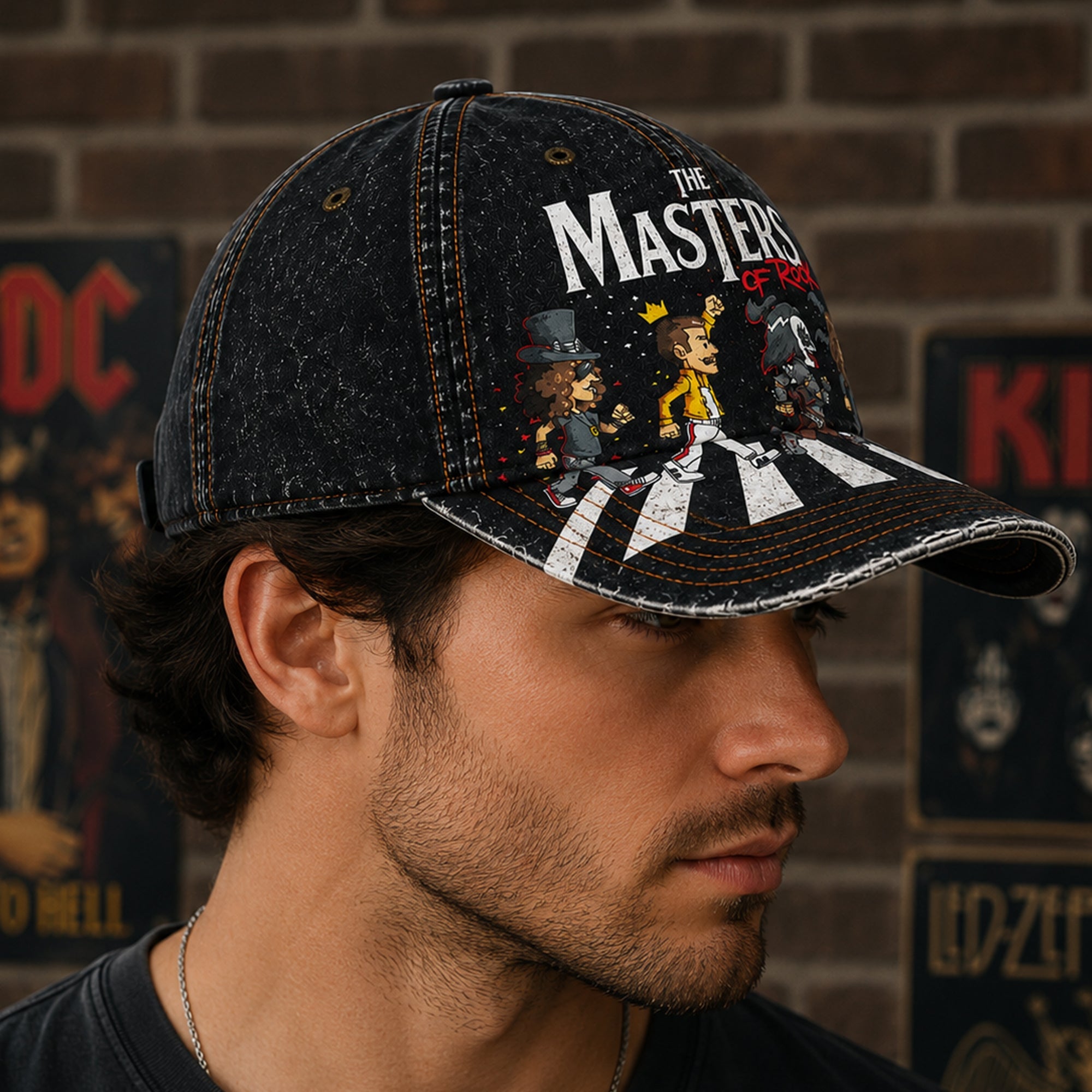 Personalized Classic Rock Cap Custom Masters of Rock Gift GradoCreations