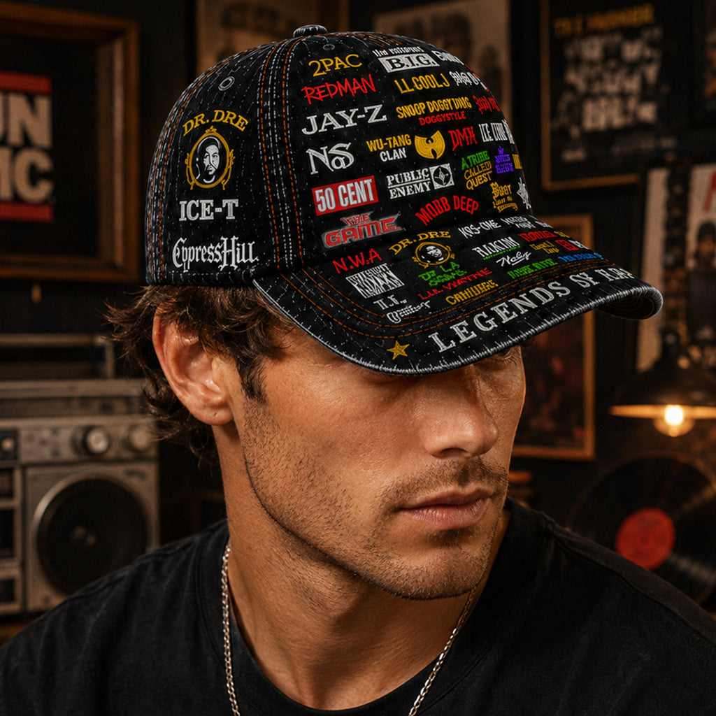 Legends Edition Classic Cap for Rap Lovers | Custom Name Snapback GradoCreations