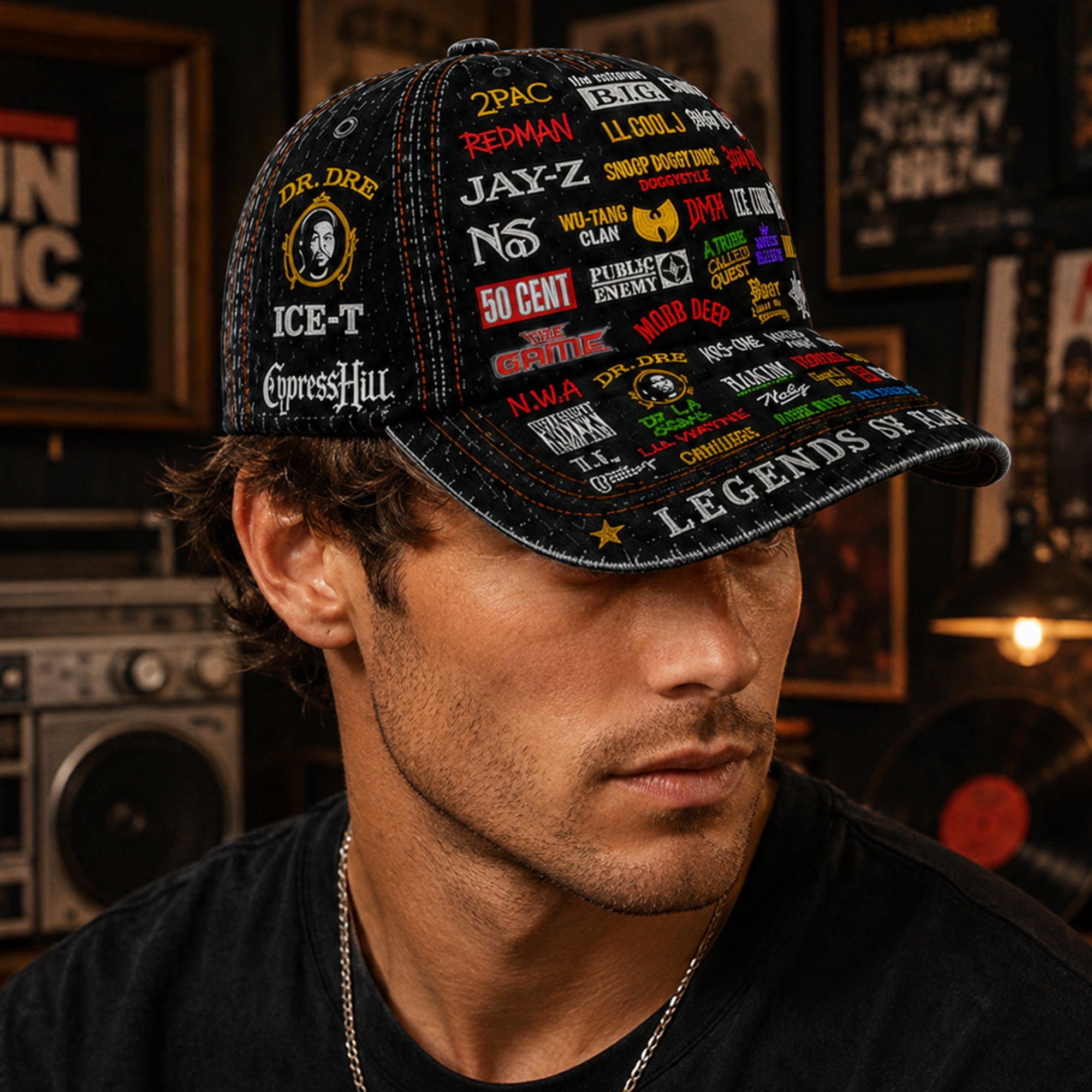 Legends Edition Classic Cap for Rap Lovers | Custom Name Snapback GradoCreations