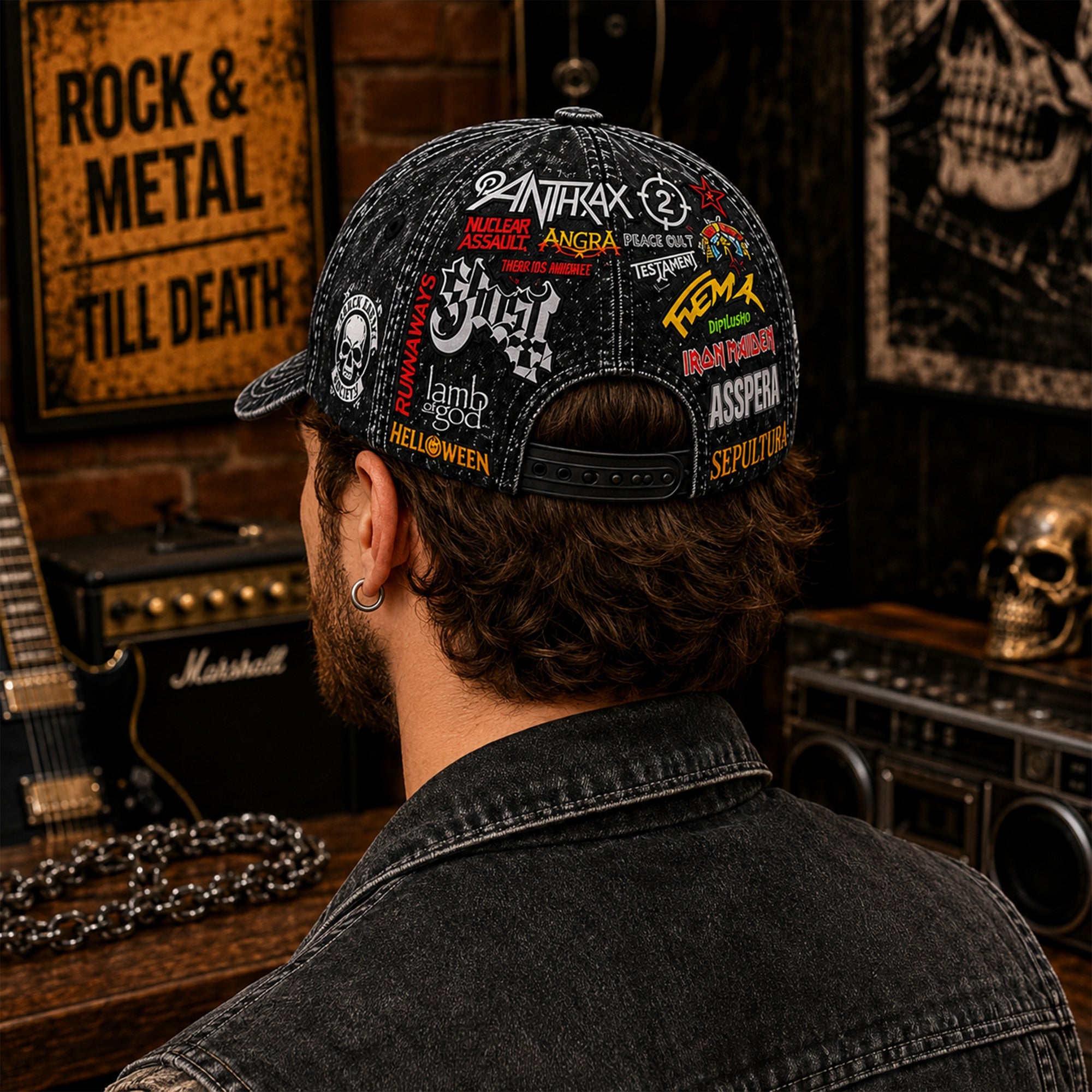 Custom Classic Cap for Rock Lovers | Legends Edition Snapback Classic Cap GradoCreations