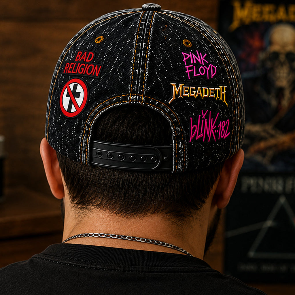 Personalized Classic Rock Legends Cap Custom Name Gift for Music Lovers GradoCreations