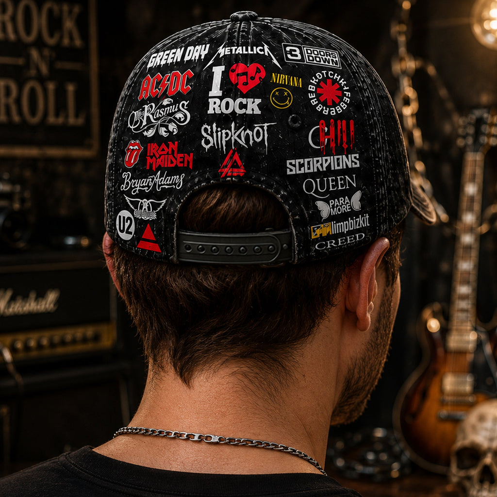 Personalized Classic Cap with Rock Legends Design for Fans Classic Cap GradoCreations
