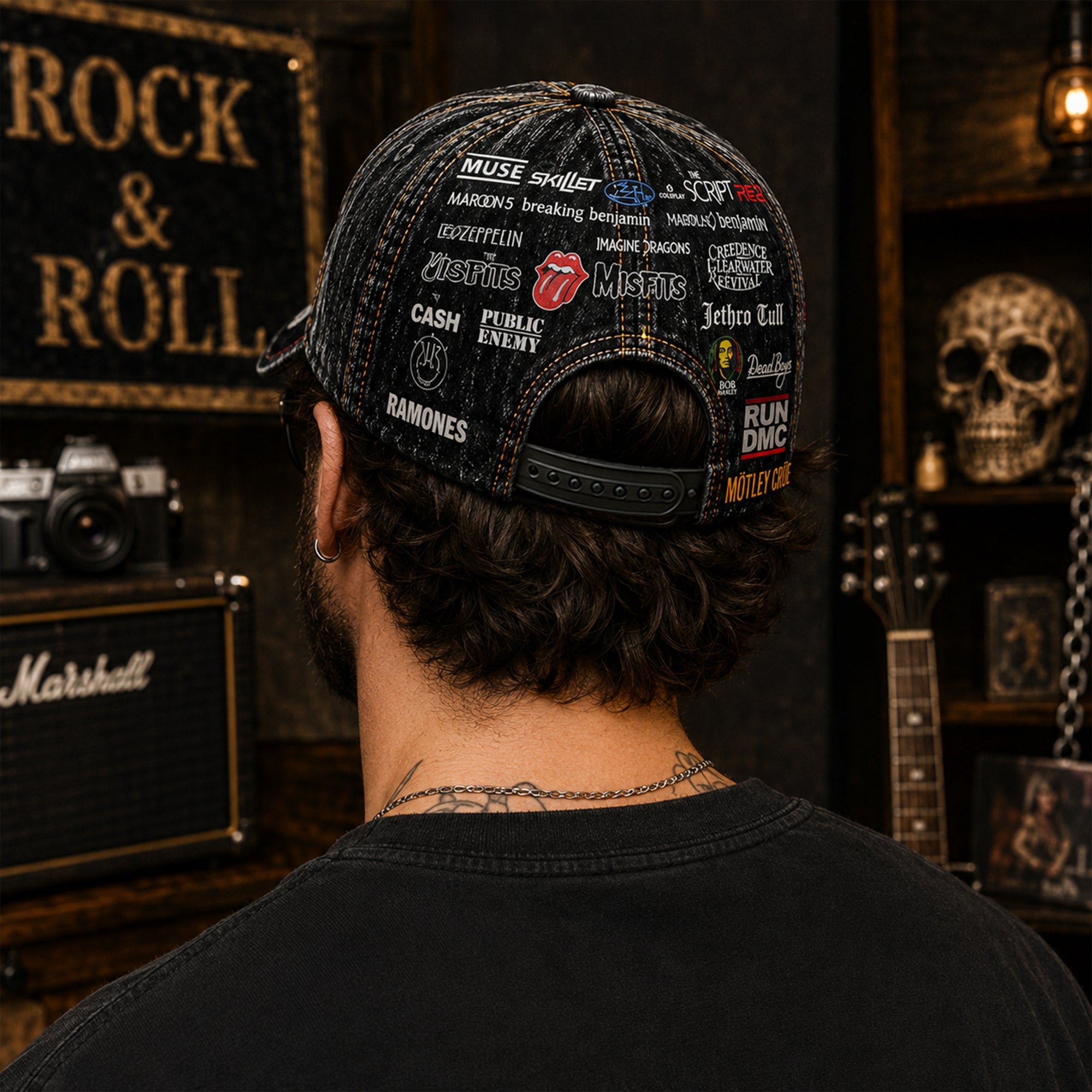 Classic Rock Legends Edition Cap Custom Name Personalization Classic Cap GradoCreations