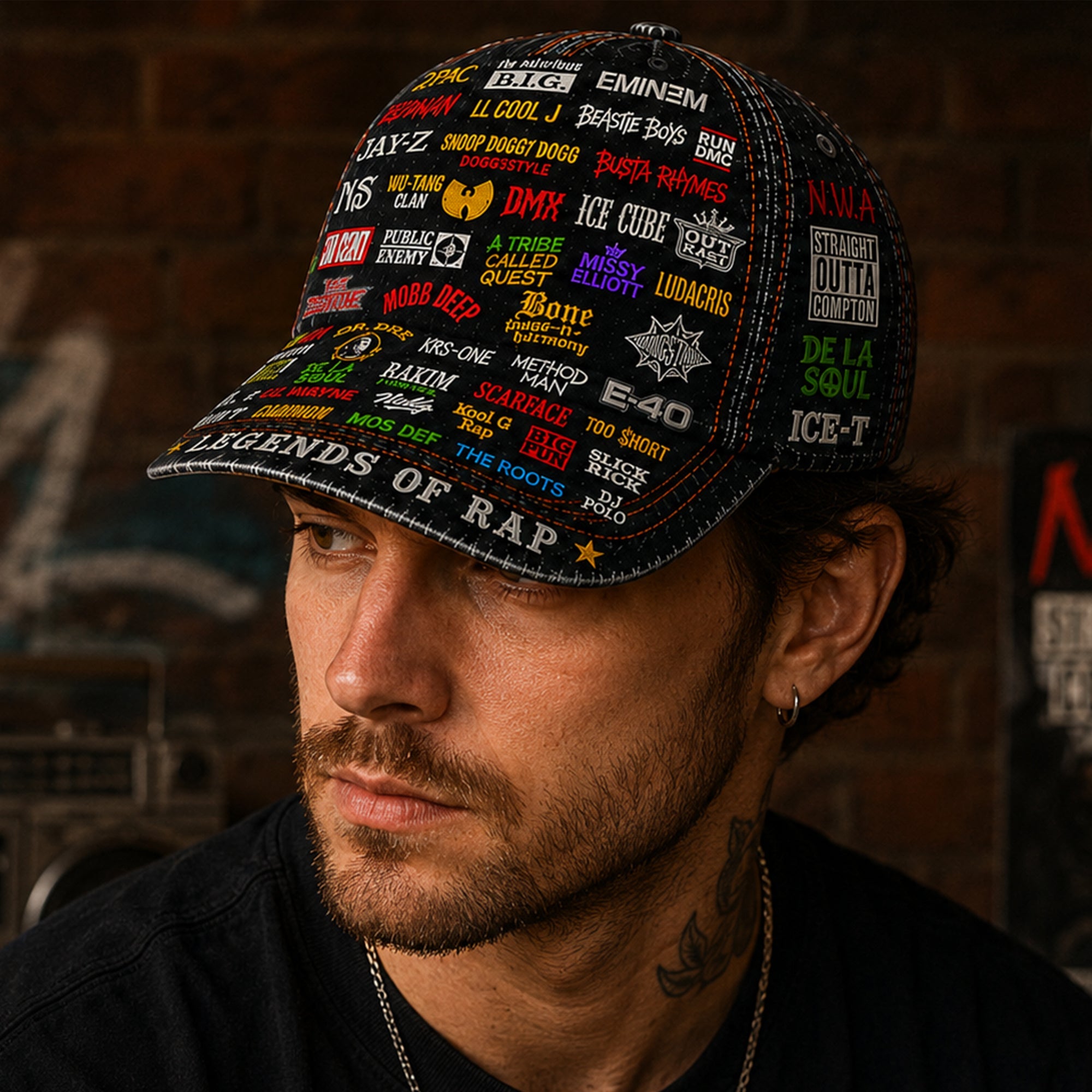 Legends Edition Classic Cap for Rap Lovers | Custom Name Snapback GradoCreations