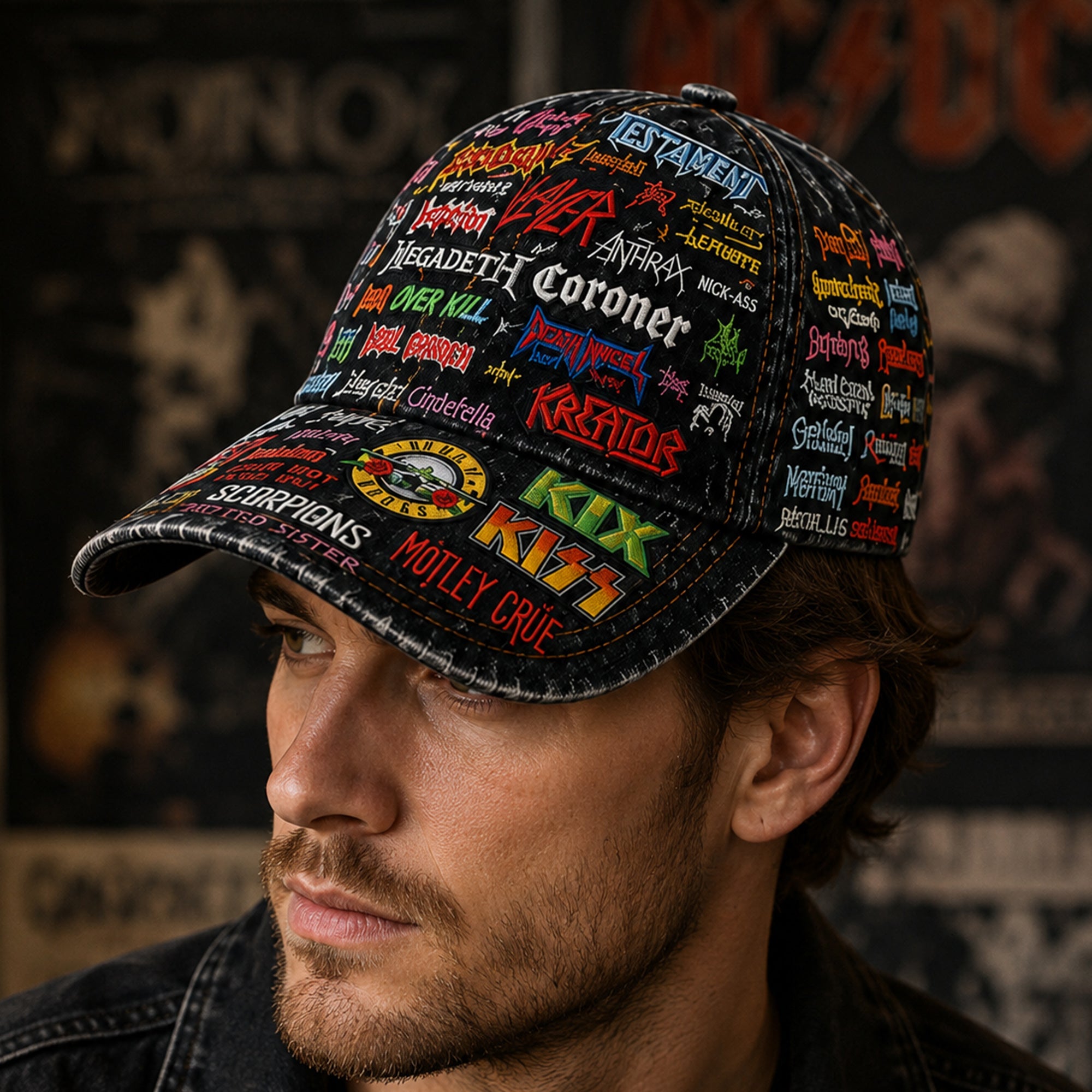 Personalized Classic Rock Legends Cap Custom Name Gift GradoCreations