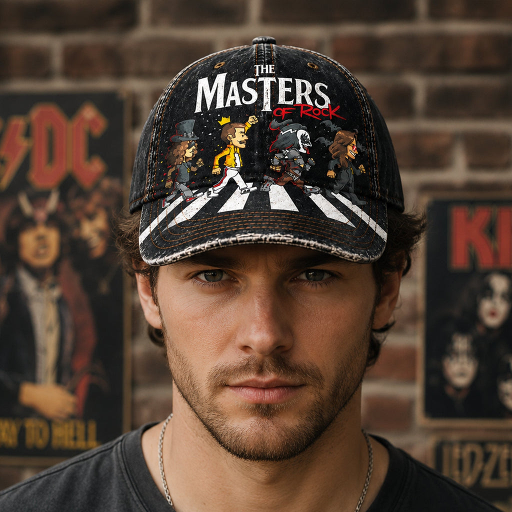 Personalized Classic Rock Cap Custom Masters of Rock Gift GradoCreations