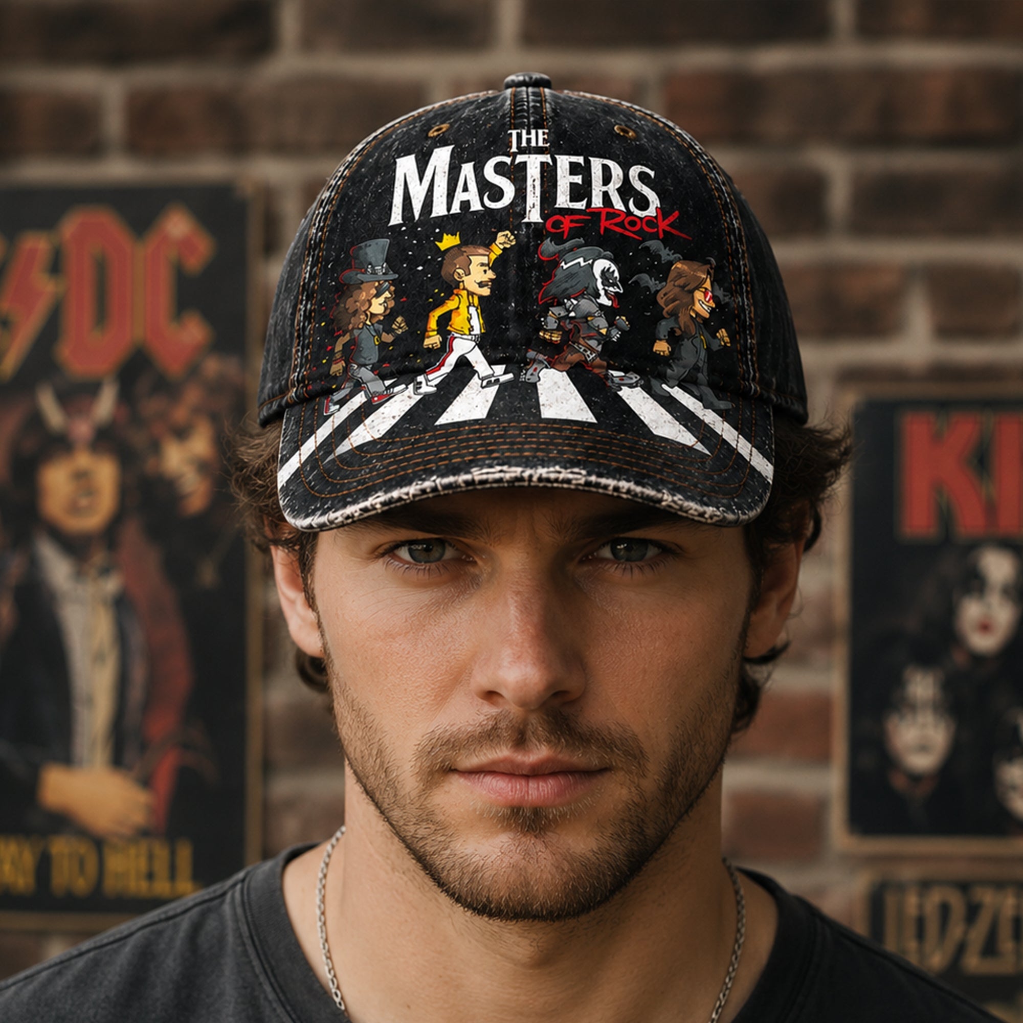 Personalized Classic Rock Cap Custom Masters of Rock Gift GradoCreations