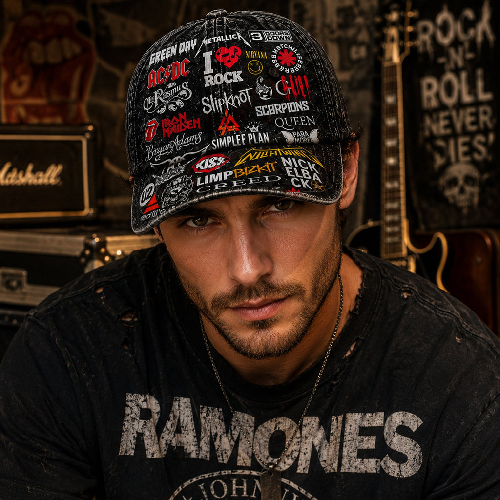 Personalized Classic Cap with Rock Legends Design for Fans Classic Cap GradoCreations