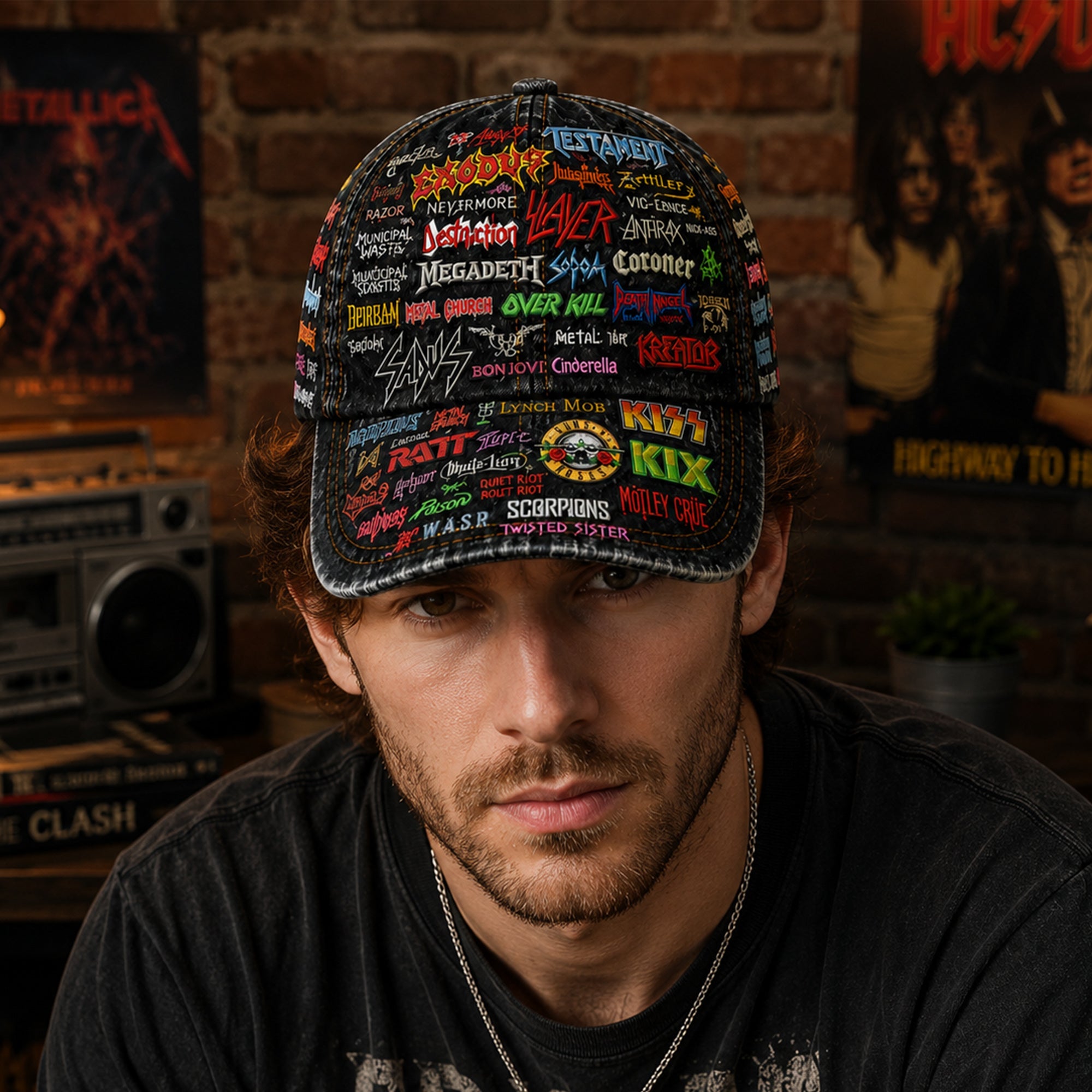 Personalized Classic Rock Legends Cap Custom Name Gift GradoCreations