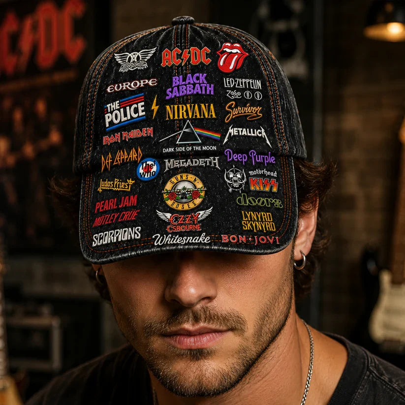 Custom Printed Classic Cap Rock Legends for Music Fans Classic Cap GradoCreations