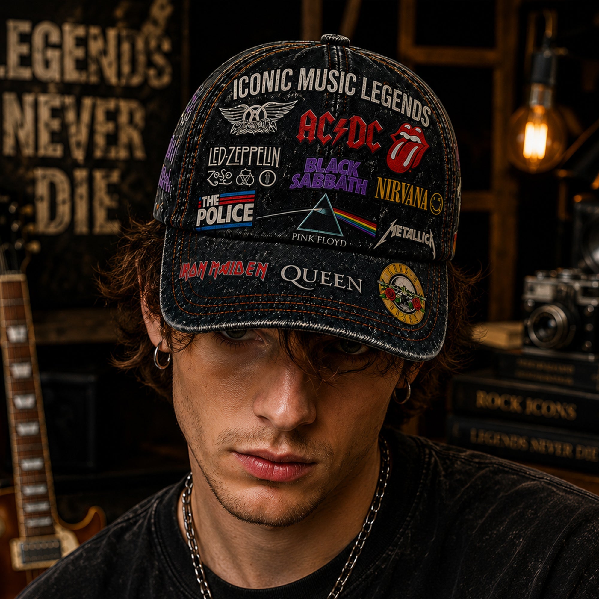 Personalized Legends Edition Classic Cap Rock Music Gift GradoCreations