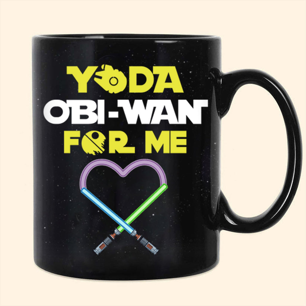 Personalized Star Wars Mug for Couples Custom Names Gift