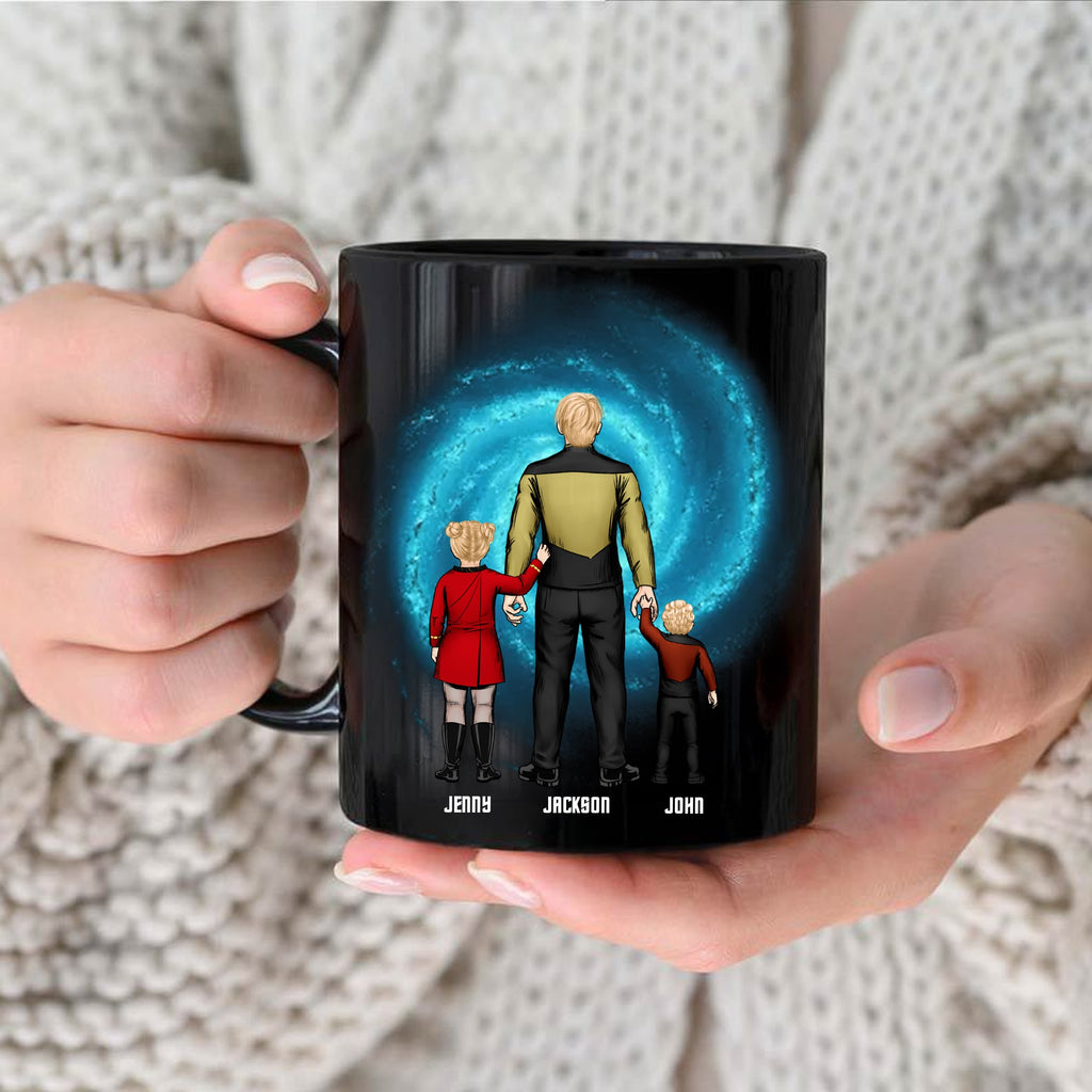 Personalized Black Mug Best Dad in the Alpha Quadrant Gift for Dad