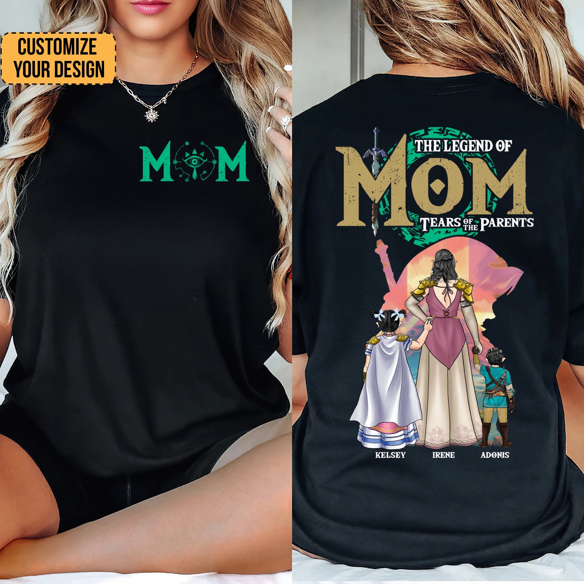 Personalized Legend of Zelda Mom Shirt Unique Gift Idea