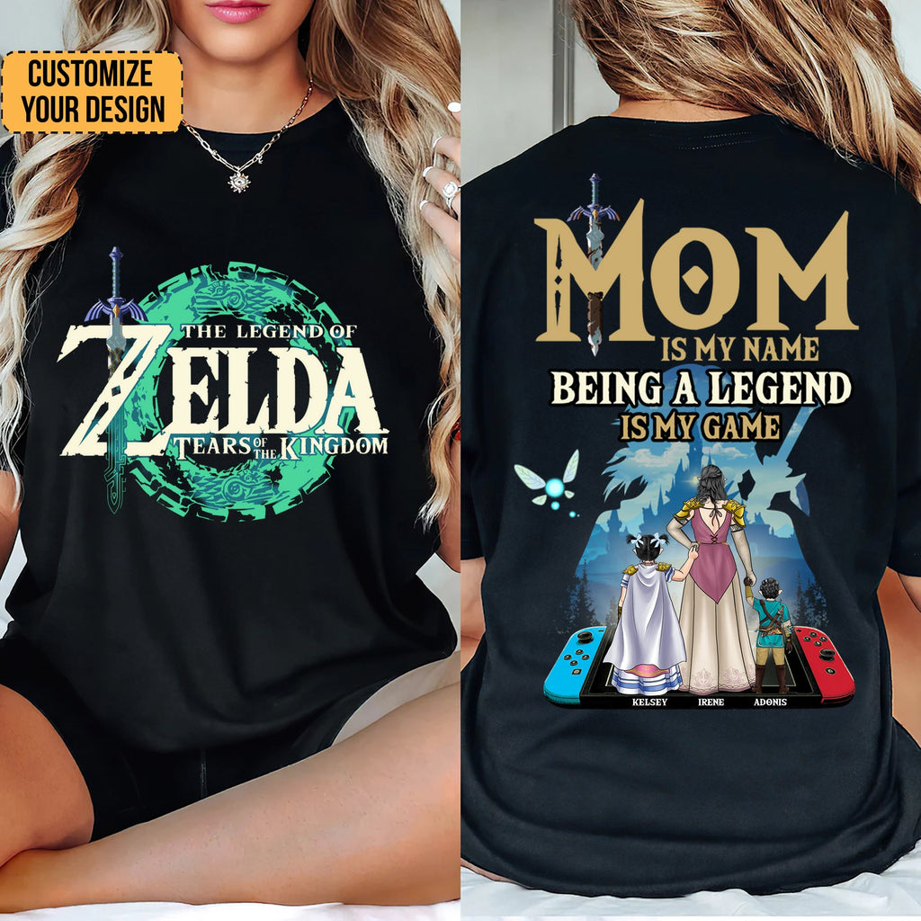 Personalized Legend Of Zelda Mom Shirt Gift for Mom - Cotton Apparel