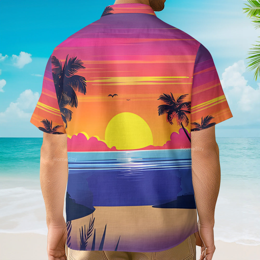 Personalized Funny Cartoon Couple Hawaiian Shirt Gift for Anniversary