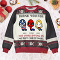 Personalized Marvel Ugly Sweater for Dad, Grandpa, Husband - Unique Christmas Gift