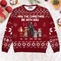 Personalized Ugly Christmas Sweater Gift for Dad, Grandpa – Custom Family Design