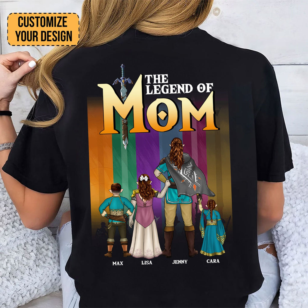 Personalized Legend of Zelda Mom T-Shirt Gift for Gamer Mom